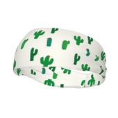 Cactus Sweatband Široke znojne trake za trčanje za žene, muškarce, slatke trake za znoj za glavu, teretana, fitnes, joga, traka za kosu