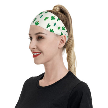 Cactus Sweatband Wide Running Headbands Sweat Headbands για γυναίκες Ανδρικά Headwrap Cute Head Sweat Bandages Gym Fitness Yoga Hairband