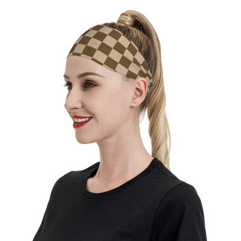 Шахматна дъска Спортна лента за глава Ленти за изпотяване Лента за коса Лента за спорт на открито Спортна безопасност за жени Мъже