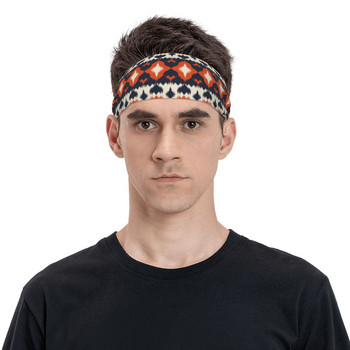 Етнически стил бохемски пот лента за глава пот ленти за коса йога бягане спортна безопасност за мъже