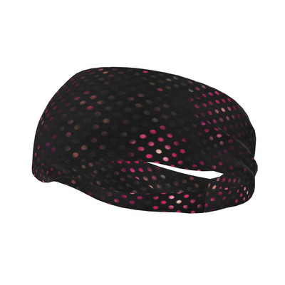 Polka Dot Sweatband Stretch Athletic Sweat Headband for Unisex Αντιολισθητικοί επίδεσμοι ιδρώτα κεφαλής Tennis Gym Fitness Sweat Wash Bands