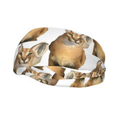 FLOPPA SMIRK Prakaito juostos moterims Vyrams Big Floppa Cat Prakaito juostelė Bėgiojimas Joga Galva Prakaito Tvarstis Galvos Apvyniojimas Plaukai Prakaito juostos