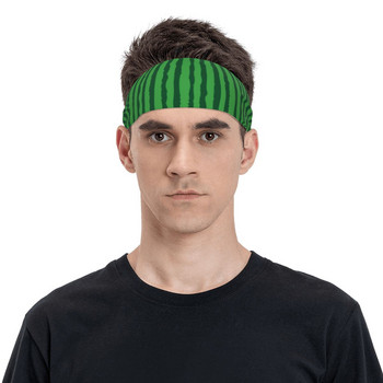 Πράσινο καρπούζι Fruit Sweatband Stretch Athletic Sweat Headband for Headwrap Head Sweat Bandages Tennis Gym Sweat Wash Band