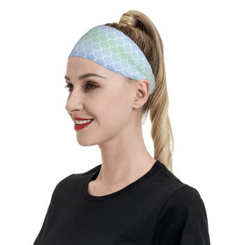 Ζυγαριά ψαριού Sweatband Stretch Outdoor Sport Sweat Headbands for Unisex Αντιολισθητικός Επίδεσμος ιδρώτα κεφαλιού Γυμναστήριο Yoga Sweat Wash Bands