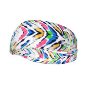 Sebranahk värvilise mustriga Loomade spordipeapael, pea, higi, juuksepael.