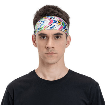 Ζέβρα Skin Πολύχρωμο μοτίβο Αθλητικά Ζώα Headband Head Sweat Hair Band Jog Μπάσκετ Τρέξιμο Sweatband Sports Safety για άνδρες