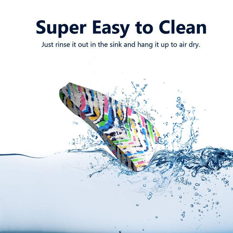 Sebranahk värvilise mustriga Loomade spordipeapael, pea, higi, juuksepael.