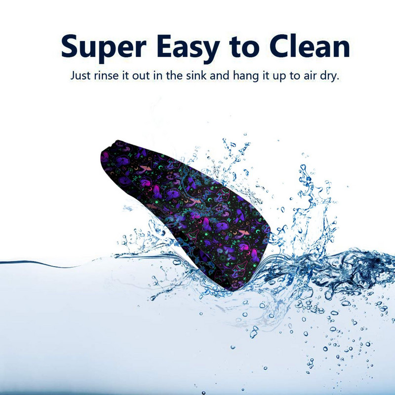 Πολύχρωμο Magic Mushroom Αθλητικό λουράκι για ιδρώτα Unisex Πολυεστερικό ιδρώτα Επιδέσμους για τα μαλλιά γυμναστικής Μπάντες ιδρώτα