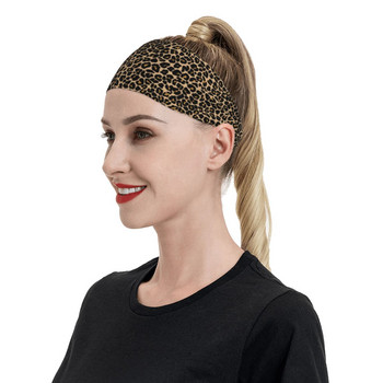 Leopard Outdoor Sport Sweatbands for Unisex Tiger Tattoo Wild Animal Sweat Headbands Yoga Hair Bandage Headwrap Hair Sweat Band