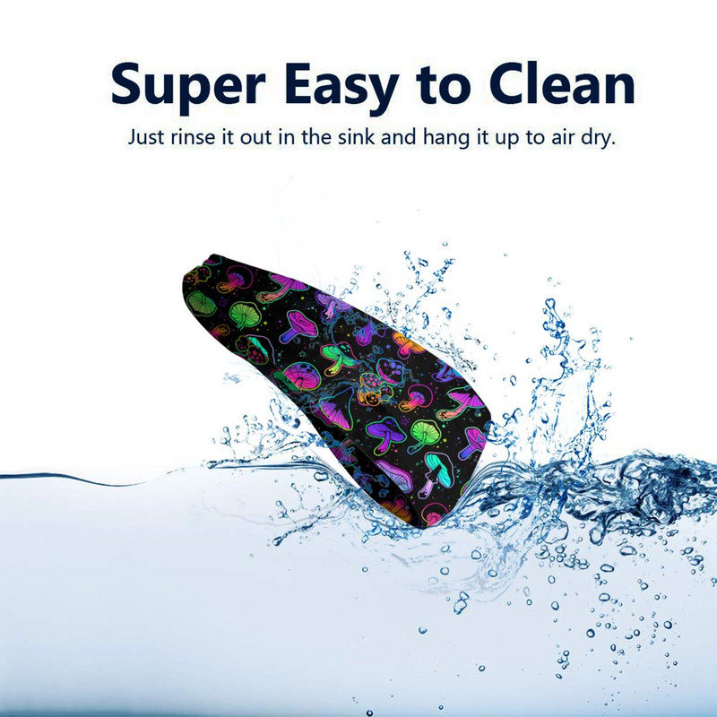 Pszichedelikus gombák női izzadságszalag fejpánt csúszásmentes kültéri sport hajpánt színes feji izzadság