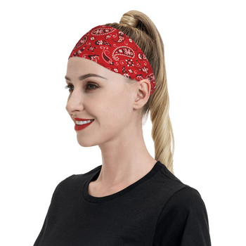 Paisley Outdoor Sport Sweatbands for Unisex Soft Sweat Headband Gym Fitness Hair Bandage Headwear Hair Sweat Band