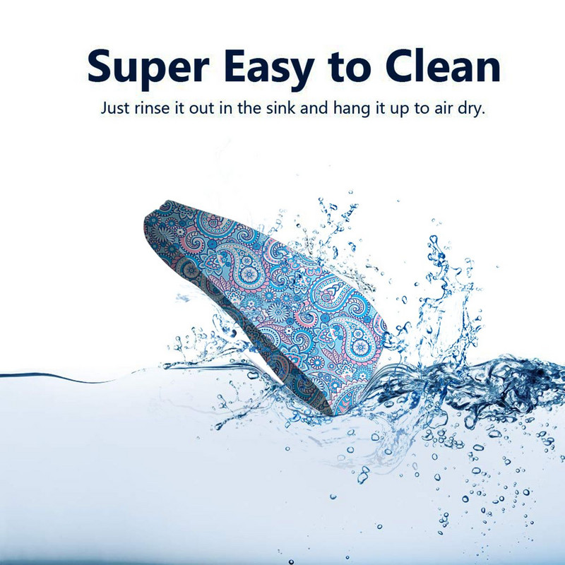 Mėlynos Foral Sport Apsauginės Prakaito Juostos Unisex Bohemian Boho Elastinės Prakaito galvos juostos Fitness Galvos Prakaito Tvarsčiai Plaukai Prakaito juostos