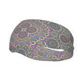 Boho Mandala prakaito juosta galvos apdangalas Bohemian Hair Bands Joga Krepšinis Bėgimas Sportas Prakaito juostelė Sportinė sauga vyrams