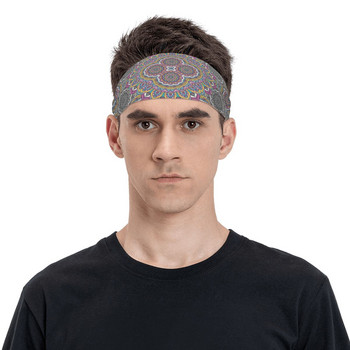 Boho Mandala Sweat Headband Headwrap Bohemian Hair Bands Yoga Basketball Running Sports Sweatband Sports Safety για άνδρες