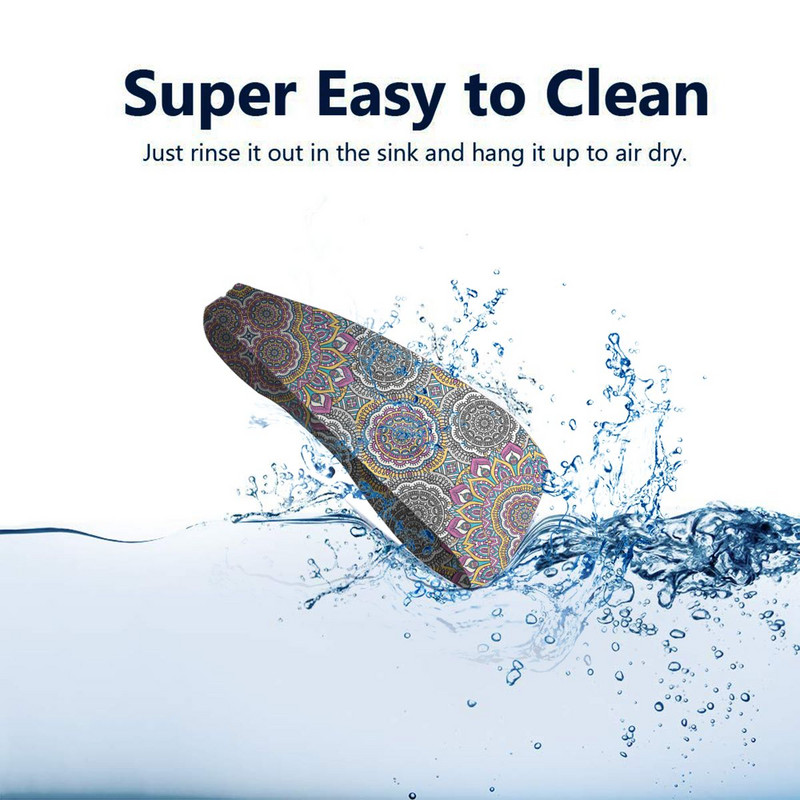 Boho Mandala prakaito juosta galvos apdangalas Bohemian Hair Bands Joga Krepšinis Bėgimas Sportas Prakaito juostelė Sportinė sauga vyrams