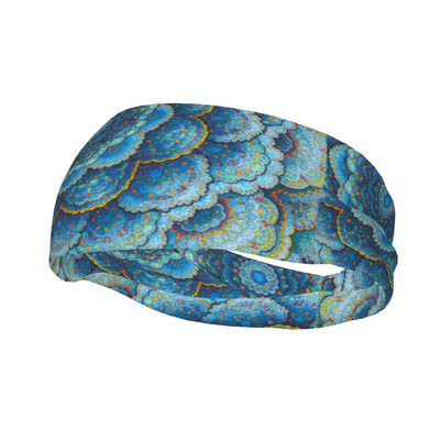 Boheemlase mandala mustriga naiste higipael, peapael, elastne joogajooga juuksepael Boho higiside