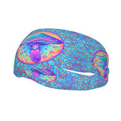 „Magic Mushrooms“ vyrų prakaito juosta Sportinė galvos juosta, elastinga dviračių jogos plaukų juosta, psichodelinė hipių juostelė Sporto sauga