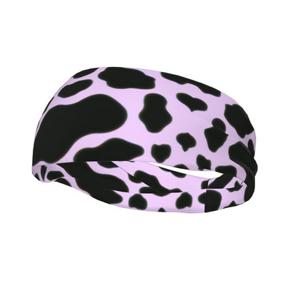 Karvės modelio galvos juosta, prakaito tvarstis Miela plaukų juosta Lauko sportinė sportinė juostelė Sportinė sauga moterims, vyrams