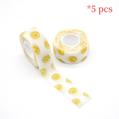 5 tk Sõrmekaitse sideme kirjutamine Prinditud Meditsiiniline isekleepuv side sporditeip mittekootud elastne lemmiklooma tätoveering 4,8m side