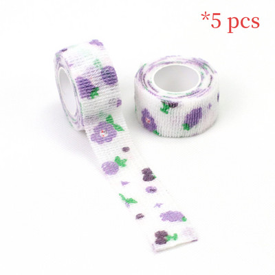 5 tk Sõrmekaitse sideme kirjutamine Prinditud Meditsiiniline isekleepuv side sporditeip mittekootud elastne lemmiklooma tätoveering 4,8m side