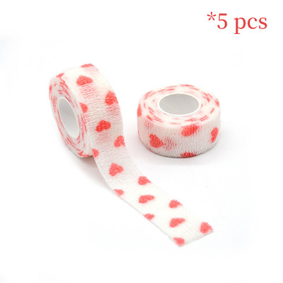 5 tk Sõrmekaitse sideme kirjutamine Prinditud Meditsiiniline isekleepuv side sporditeip mittekootud elastne lemmiklooma tätoveering 4,8m side