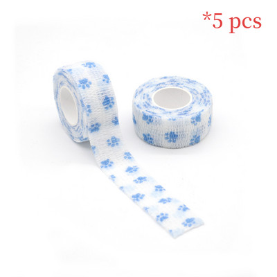 5 tk Sõrmekaitse sideme kirjutamine Prinditud Meditsiiniline isekleepuv side sporditeip mittekootud elastne lemmiklooma tätoveering 4,8m side