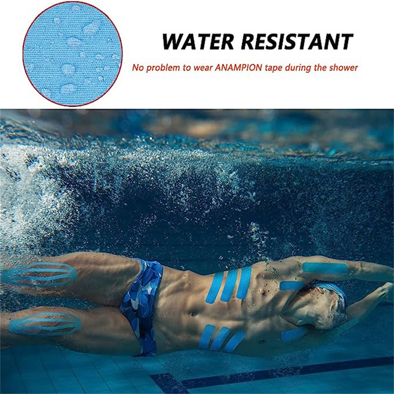 Kinesiology Tape Pro Athletic Sports (20 iš anksto nupjautų juostelių) Neperšlampama elastinga Atletinė juosta raumenų skausmą malšinanti sąnarių atrama