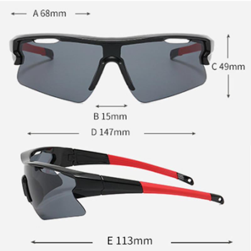 Ochelari de ciclism Ochelari de soare pentru bărbați, femei, sport anti-UV Ochelari de soare pentru ciclism în aer liber Ochelari de bicicletă Ochelari de protecție antivânt