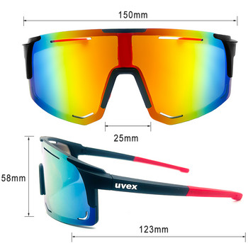 UVEX Очила за колоездене Слънчеви очила за колоездене UV400 Очила Спортни Мъжки MTB Очила за открито Велосипедни очила Дамски слънчеви очила Окуляри