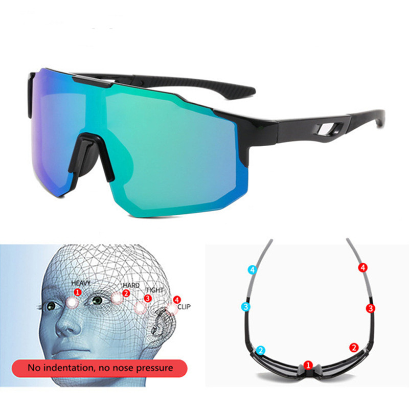 Polarizált kerékpáros szemüvegek Férfi MTB országúti kerékpáros napszemüvegek szabadtéri sportokhoz túrázási szemüvegek lovagló napszemüvegek hegyi kerékpáros szemüvegek