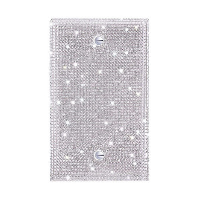 Lülituspaneeli kleebis Rhinestones Pistikupesa Raam Seinaplaadi kate Bling Pistik Pistikupesa Glitter Crystal Kodukaunistus Elutuba