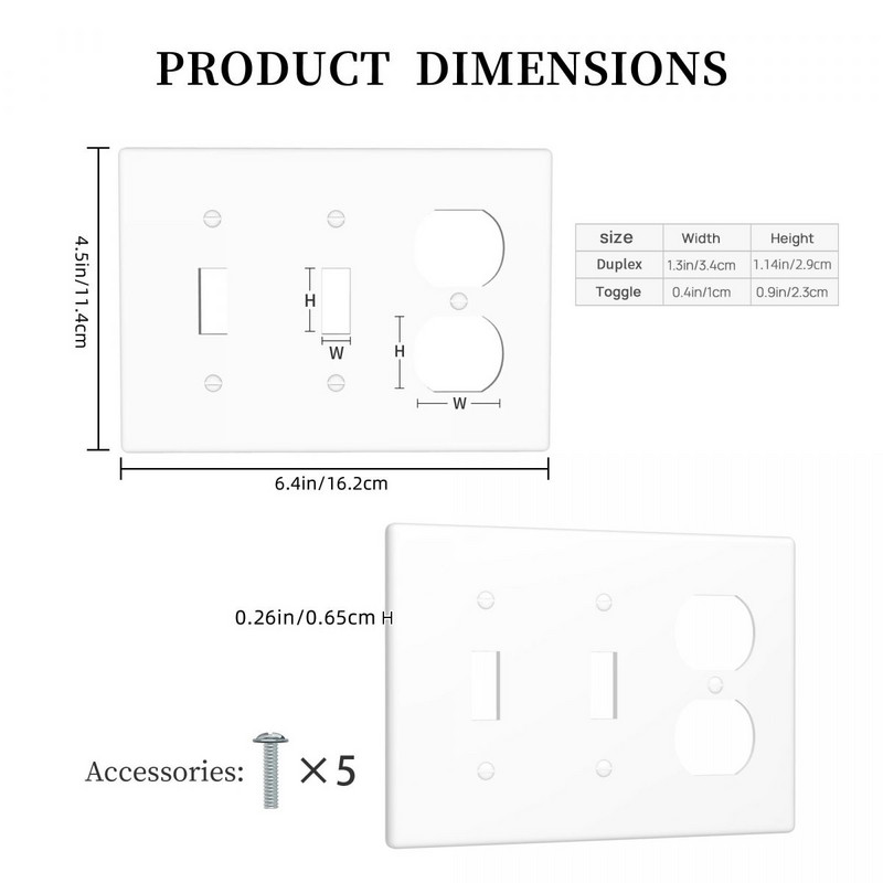 Style P šviesos jungiklis sieninės plokštės dangtelis lizdo išvesties skydelis, skirtas vonios kambario svetainei miegamojo apdailai