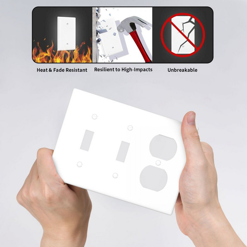 Style P šviesos jungiklis sieninės plokštės dangtelis lizdo išvesties skydelis, skirtas vonios kambario svetainei miegamojo apdailai