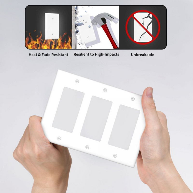 Style F valguslüliti seinaplaadi kate pistikupesa väljalaskepaneel vannitoa elutoa magamistoa kaunistamiseks