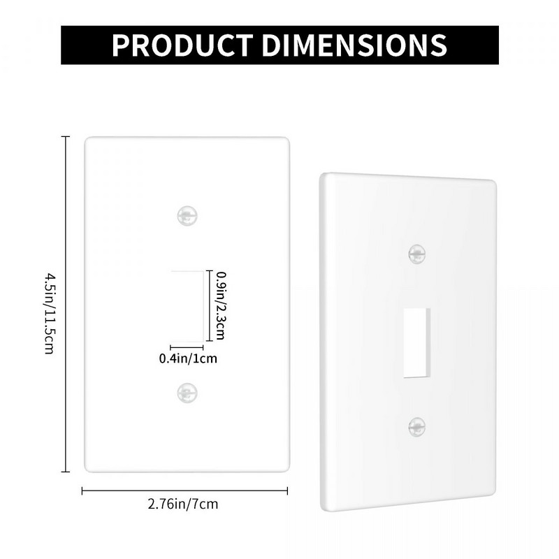 Бял превключвател за осветление Стенна плоча Капак Съдържание Изходен панел За баня Всекидневна Декорация на спалня