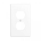 Fehér fénykapcsoló fali lemez burkolata aljzat kimeneti panelje a fürdőszobához nappali szoba hálószoba dekorációhoz