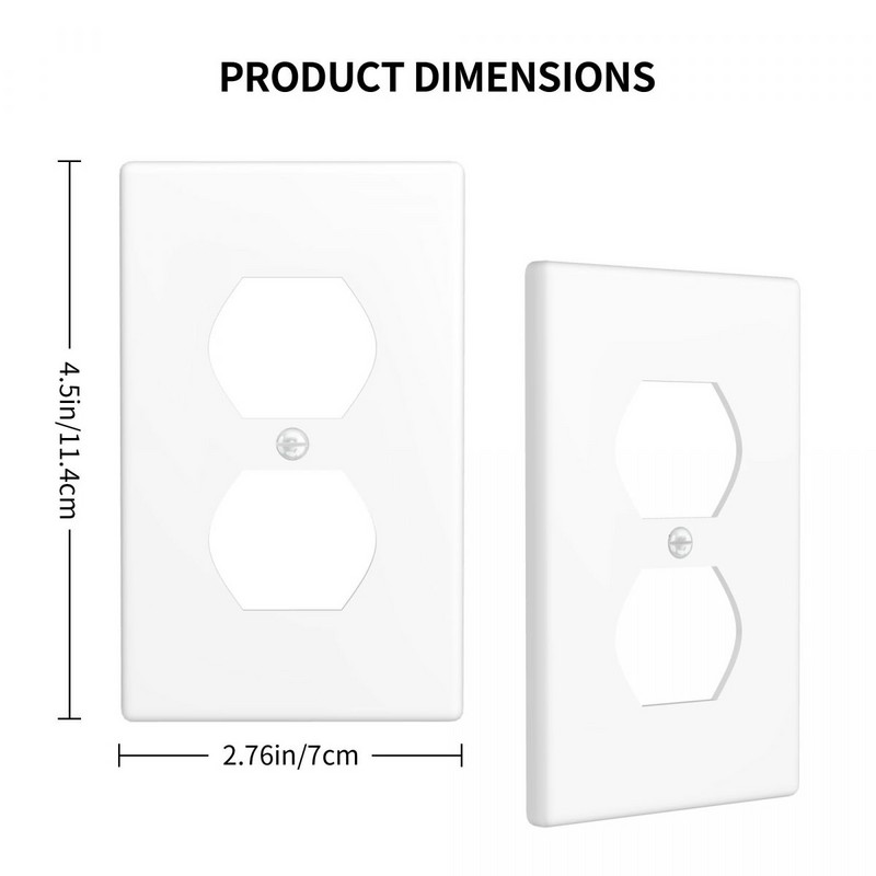 Fehér fénykapcsoló fali lemez burkolata aljzat kimeneti panelje a fürdőszobához nappali szoba hálószoba dekorációhoz