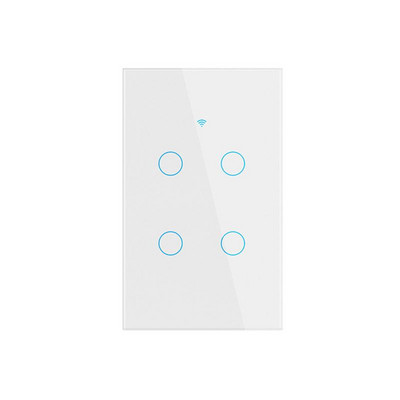 Neutraalse juhtmega ühe tulekahju lüliti Nutika kodu valguse seinanupp Lihtne seadistamine Puutelüliti Kolm juhtimismeetodit Hääljuhtimine