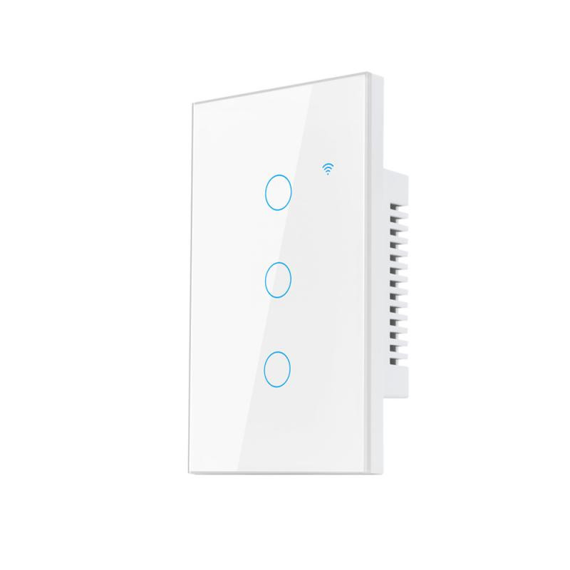 Neutraalse juhtmega ühe tulekahju lüliti Nutika kodu valguse seinanupp Lihtne seadistamine Puutelüliti Kolm juhtimismeetodit Hääljuhtimine