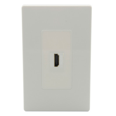 Naujas dizainas 1 grupė be varžto 1 prievadas F RG6 televizorius HDMI CAT6 RJ45 nuo moteriškos iki moteriškos sieninės plokštės