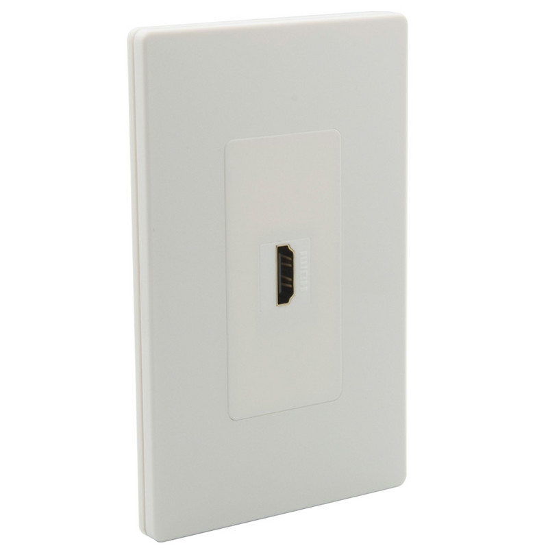 Naujas dizainas 1 grupė be varžto 1 prievadas F RG6 televizorius HDMI CAT6 RJ45 nuo moteriškos iki moteriškos sieninės plokštės