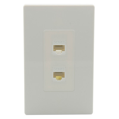 Нов дизайн 1 банда без винт Декоративен стил HDMI USB 3.0 CAT6 F RG6 Toslink 3,5 мм аудио LC влакно от женска към женска стенна плоча