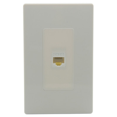 Uus disain 1 rühm ilma kruvideta 1 2 3 4 6 porti CAT6 RJ45 emas-naises seinaplaat