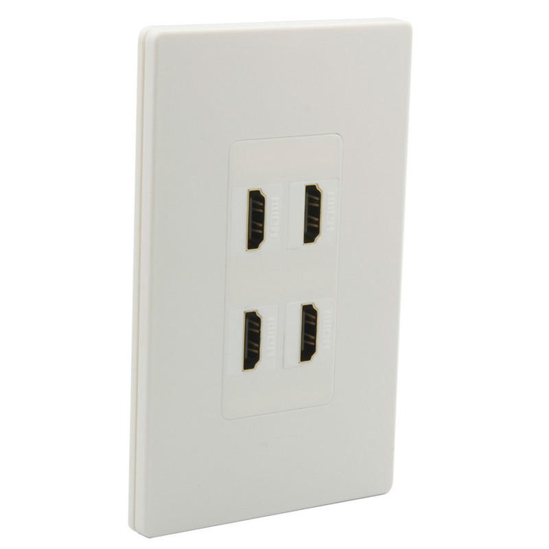 Naujas dizainas 1 grupė be varžto 1 2 3 4 6 HDMI prievadai nuo lizdo iki moteriškos sieninės plokštės