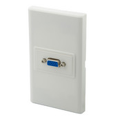 DMTMB 1 Gang No Screw 1 Port VGA Wall Plate