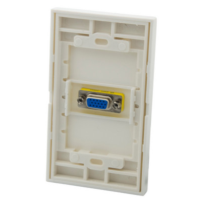 DMTMB 1 Gang No Screw 1 Port VGA Wall Plate