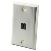 Jednostruka HDMI zidna ploča s jednim priključkom od nehrđajućeg čelika sa stražnjom stranom ženskog na ženski konektor