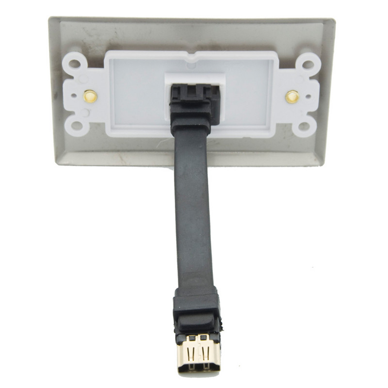 Jednostruka HDMI zidna ploča s jednim priključkom od nehrđajućeg čelika sa stražnjom stranom ženskog na ženski konektor