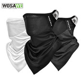 WOSAWE Summer Cycling Face Mask Anti-UV Anti-sweat Дишаща бягаща езда Бандана Слънцезащита Спортен шал Маска за лице