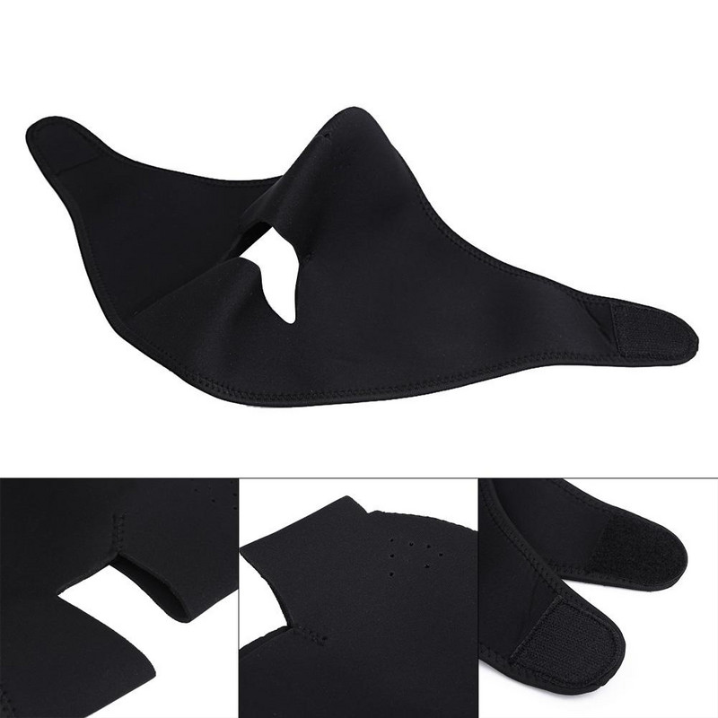 2-ühes ümberpööratav neopreenist jalgrattasõit suusatamine matkamine jaht Täismask õues kalapüügiks golf paintball sõjamängud must